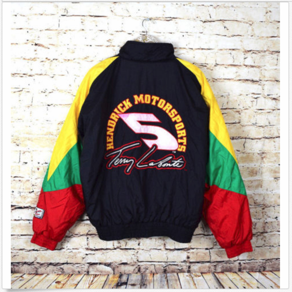 Chase Authentics Mens Large 90s Nascar Jacket